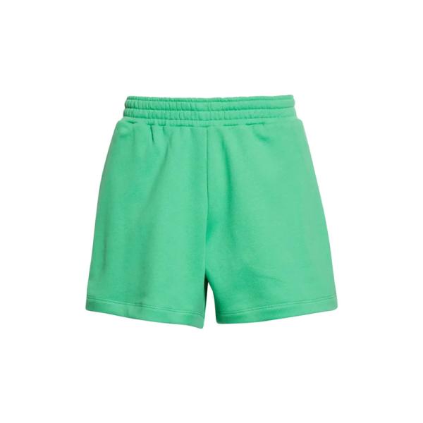 Wholesale Quick Dry Green Elastic Waist Running Biker Women Shorts with Pocket