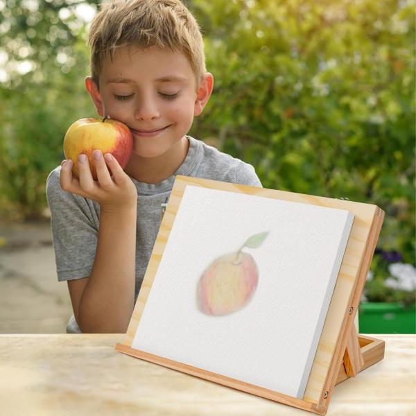 Gifts Stores Commercial Buyer Adjustable Angle Wooden Easels for Painting Tabletop Easel Stand