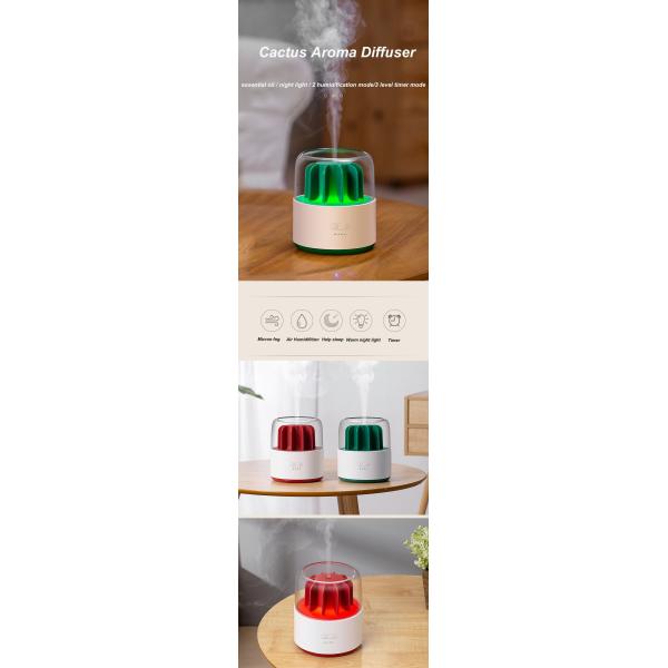 Spraying 200ml Cool Mist Humidifier And Diffuser Aroma LED Night Light Essential Oil