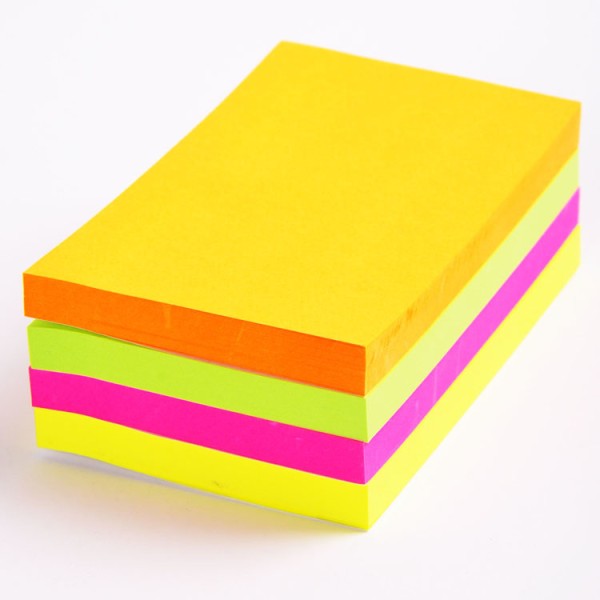 100sheets OEM Sticky Notes Memo Custom Colourful 3x5 Inch Memo Pad