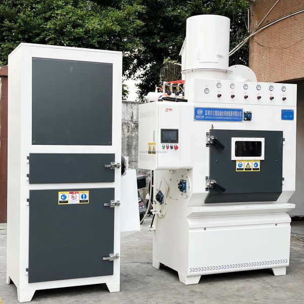 Automatic Sand Blasting Machine with Rubber Belt Track