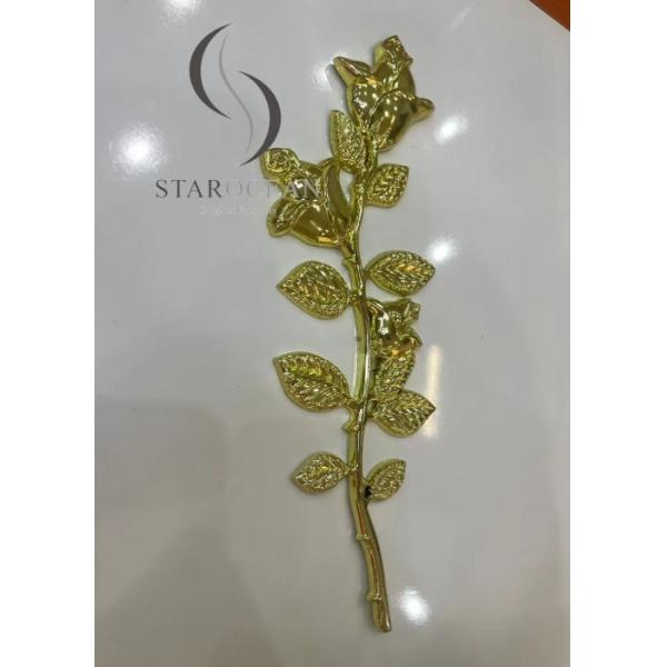 Plastic Rose Coffin Ornaments , Coffin Fittings For Coffin Lid Decoration PF13