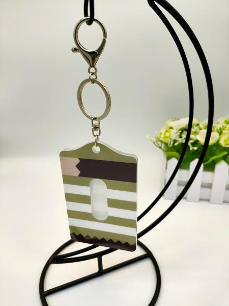 Twinkling Key Ring With Card Holder 5mm Thick Silkscreen Printed