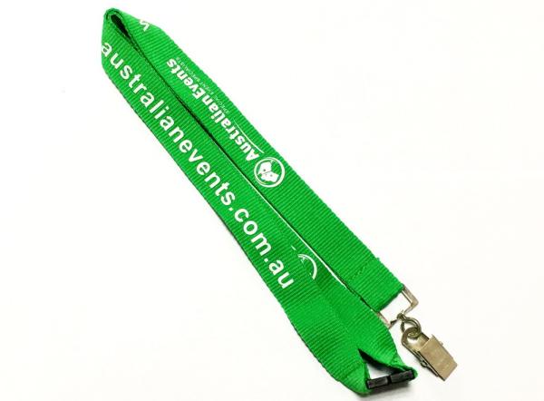Common Custom Polyester Lanyards Metal Clip Safety Breakaway Festival Gift