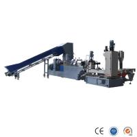 Máquina de granulação de PP de parafuso único Extrusora reciclada de plástico 120 mm Controle PLC