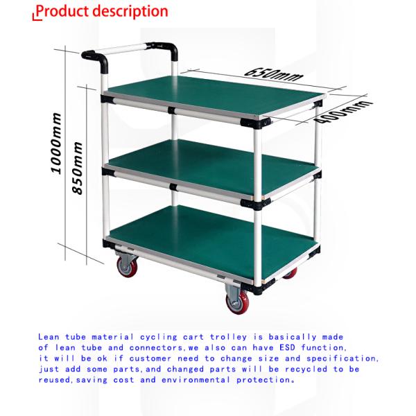 Логистика и мастерская Ручная толкательная тележка для промышленности