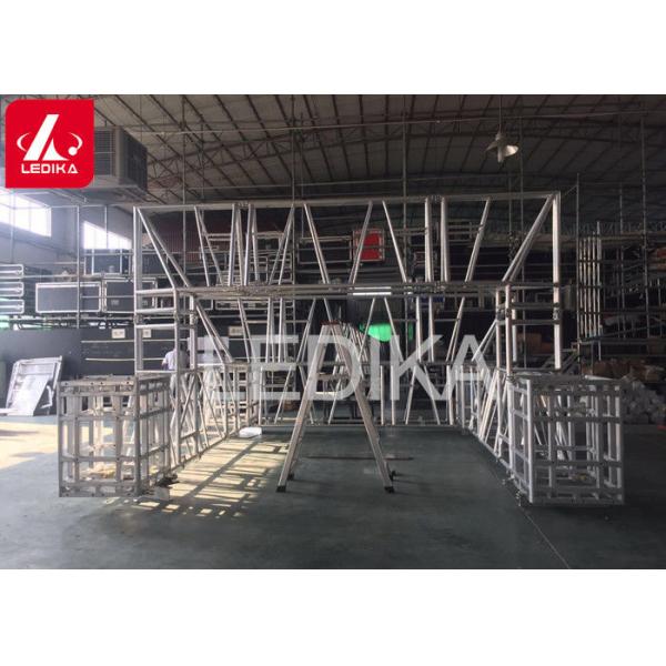 Long Span Outdoor Aluminum Foldable Arched Roof Scaffold Truss For Exhibition