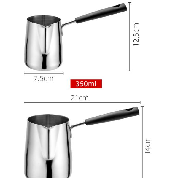 Metal Percolator for Capacity 250ml/350ml/600ml/1000ml Coffee Moka Pot and Milk Butter