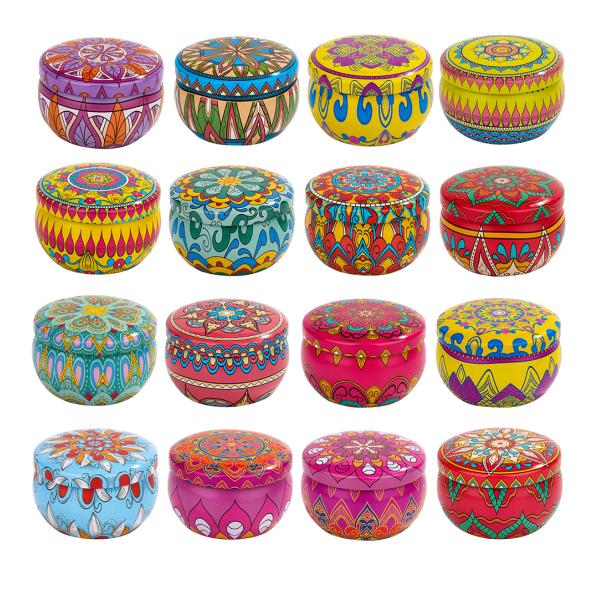 Birthdays Weddings Custom Wax Candles Tin Scented Candle With Sage Lavender Aroma Luxury Spiritual