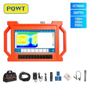 PQWT GT500A 500m Detection Depth Groundwater Detector with 0.001mV Resolution