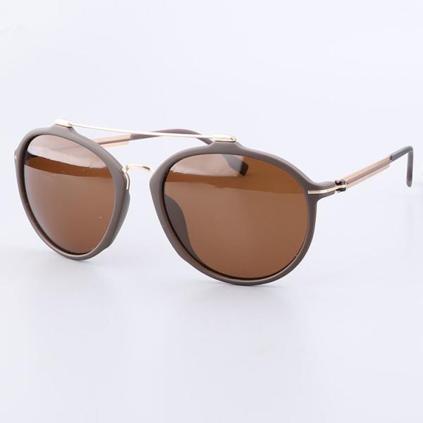 Sun Rays Blocking Double Bridges Metal Polarized Sunglasses