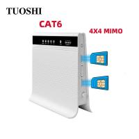 Double Sim Unlocked 4G LTE 5ghz Wifi routeur de Cat6 avec l'antenne de Sim Card Slot SMA