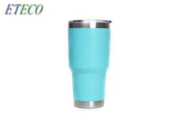 21oz Blue Stainless Steel Tumbler Cups For Coffee Wine Juice No Rust