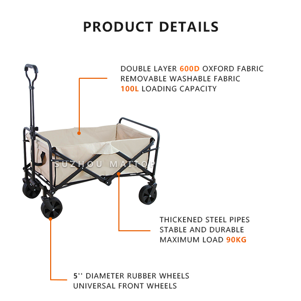 5 дюймовые резиновые колеса складной пляжный вагон без тормозов на открытом воздухе кемпинг на открытом воздухе полезная тележка