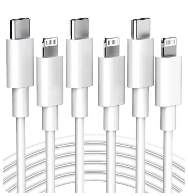 White Apple Mobile Phone Data Cable USB 2.0 Cable Type Usb C To Lightning 480Mbps
