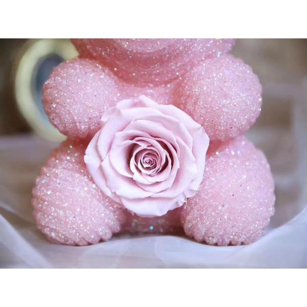 New Arrival Christmas Gift Diamond Bear Preserved Rose Bear Valantine's day gift Christmas day gift