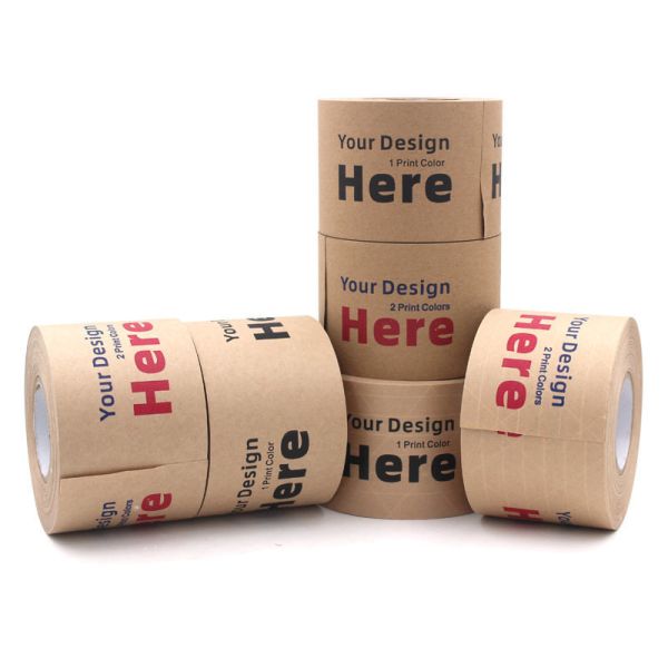 Custom Logo Printed Packaging Packing Customized Kraft Paper Custom Packing Tape With Logo Printing 4Cm 4713