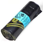 100 Compostable Biodegradable Shopping Bags - T-Shirt Style Carry Bags for Trash Or Grocery - Super Strong Holds 25 Poun