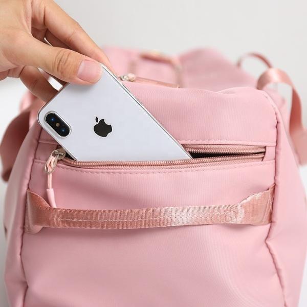 Multiple Color Nylon Travel Bag With Handle Dry And Wet Separation
