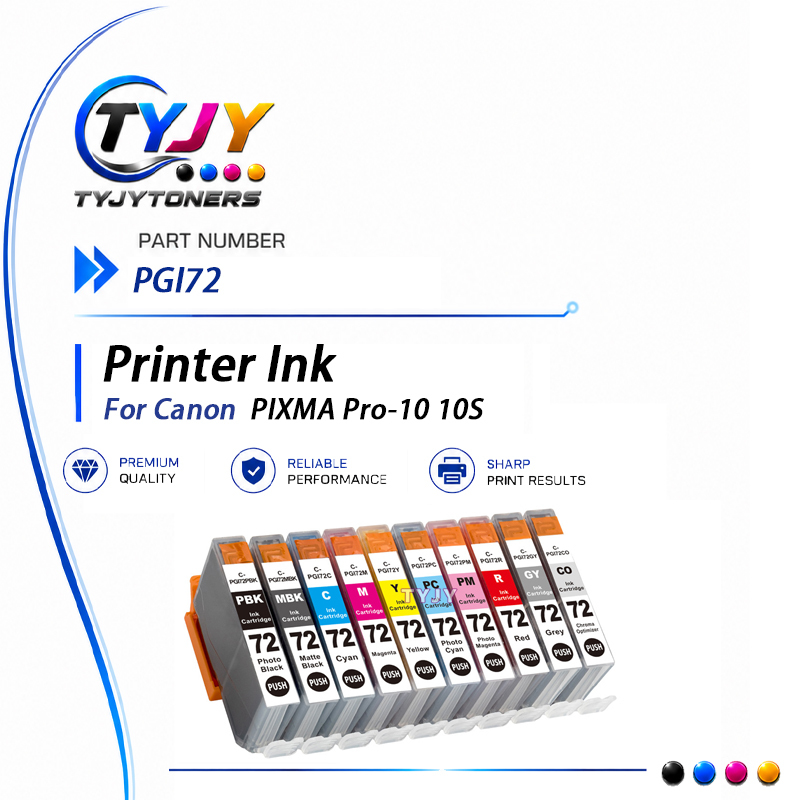 Printer Ink PGI72 For Canon PIXMA Pro-10 10S