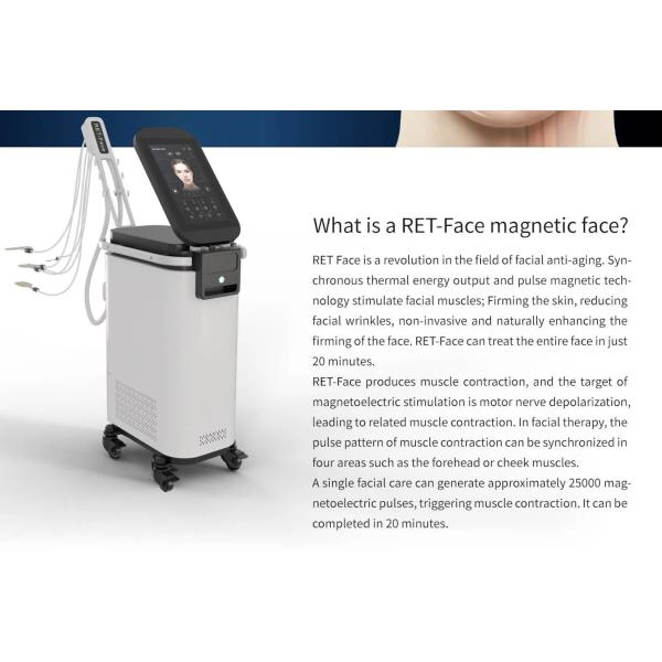 Pe Face Vline Face Electromagnetic RF Laser Beauty Machine Skin Tightening Anti Aging Electromagnetic Therapy Machine