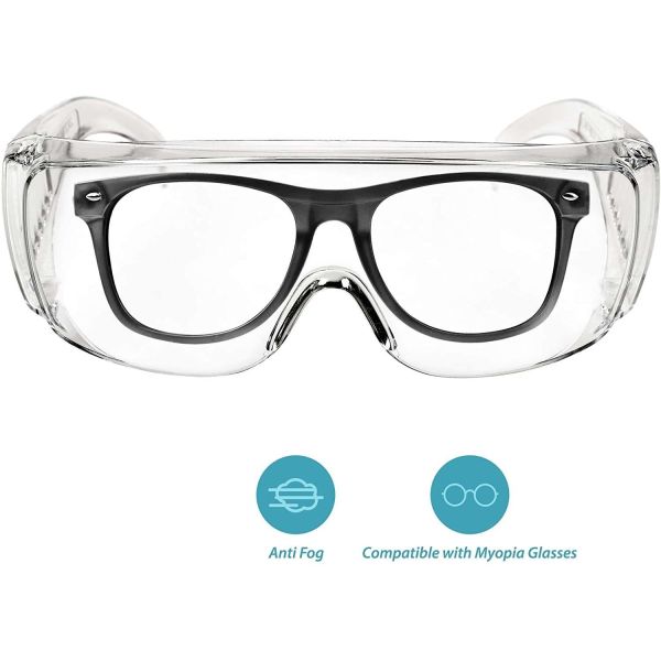 Ansi Z87.1 Protective Lab Security Clear Z87 Safety Glass Anti Fog Goggle Eye Protection Lentes De Seguridad Industrial Glasses