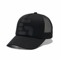 El camionero negro de los deportes del panel de la malla 5 capsula espuma ajustable Mesh Cap de la corona de los hombres y de las mujeres la alta