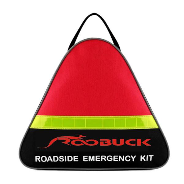 Reflective Metal Tin Auto-use Car First Aid Kit with 3 Years Shelf Life for Roadside Emergencies