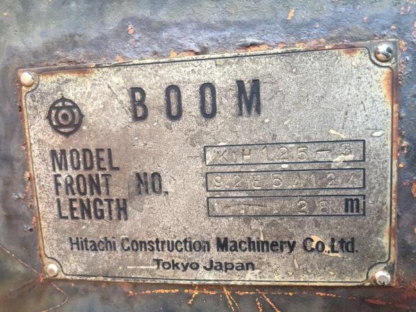 Diesel Fuel Used Cranes , Second Hand Crane KH125-3 Good Tires No Oil Leak