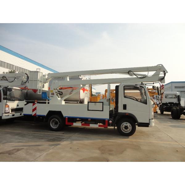 HOWO 8-24 Meters Height Aerial Work Platform Arm Lift Bucket Truck 8 Tons Diesel Fuel Type