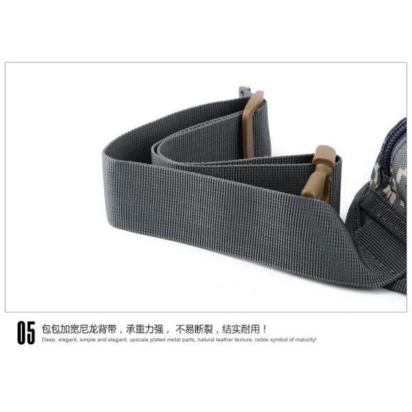 Outdoor Sports Bag Tactical Camouflage Waist Pack with Waterproof Material Adjustable Strap and Convenient Water Cup Holder Design