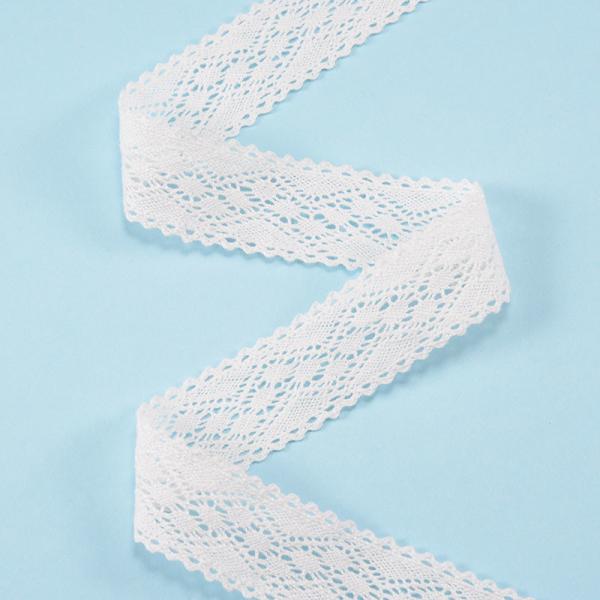 Trim 100% algodão bordado Branco bordado