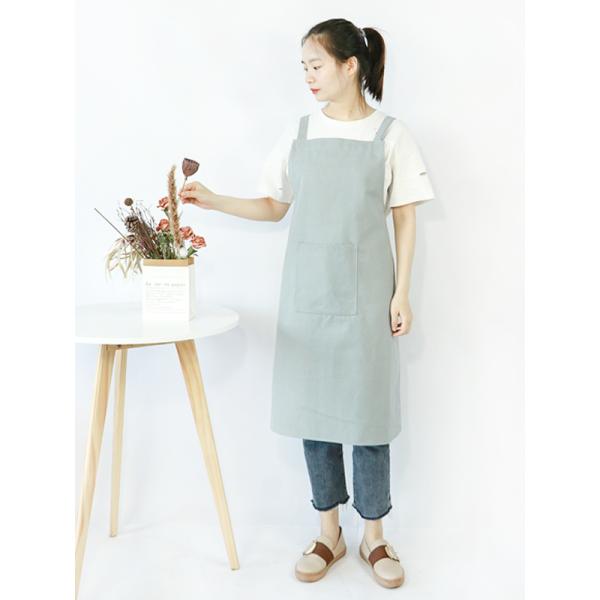Fresh Green Dust Proof Barista Canvas Aprons For Adults