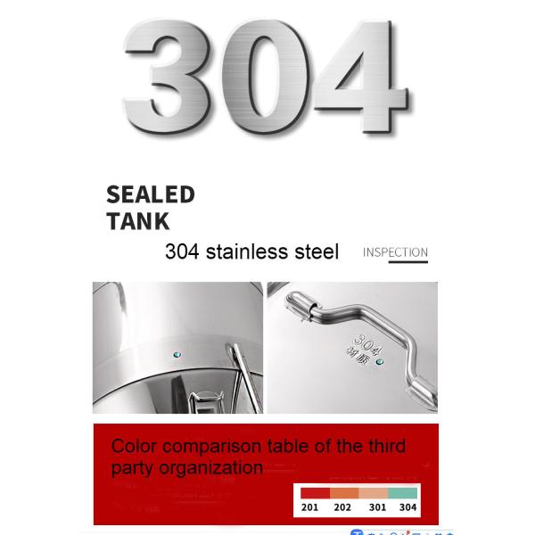 консервная банка бака для хранения нержавеющей стали открытого полиса меда напитка масла 20L вертикальная/молока бочонка/ведра