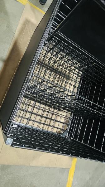 Movable Large Wire Storage Basket Powder Coat Finish Wear Resistant Durable