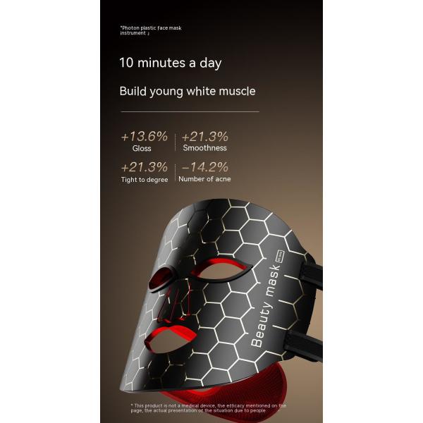 Hight Quality Medical Beauty Led Mask with Led Light Therapy Face Mask Infrared Led Mask Silicone