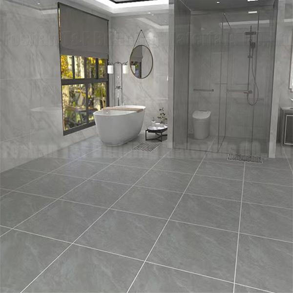 60x60mm azulejos de cerámica de mármol gris para piso y pared dormitorio azulejos de porcelana rústica