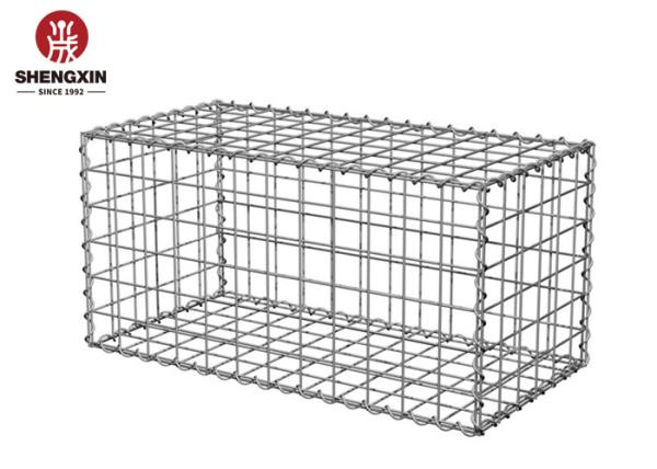 PVC Coated 3mm Gabion Stone Basket In Retaining Wall