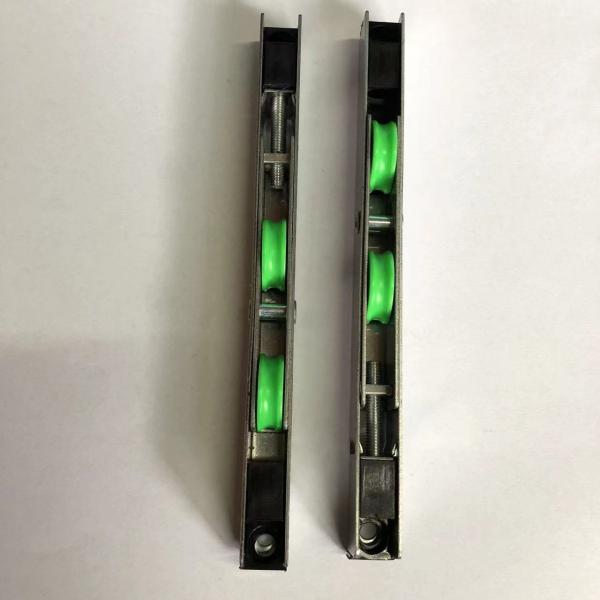 Green 12*18mm UPVC Profile Stainless Steel Double Roller Ball Bearing Nylon Roller for Door Window