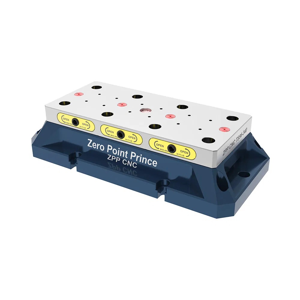 Multi Station 5axis Zero Point Plate for Self Centering Vise Workholding