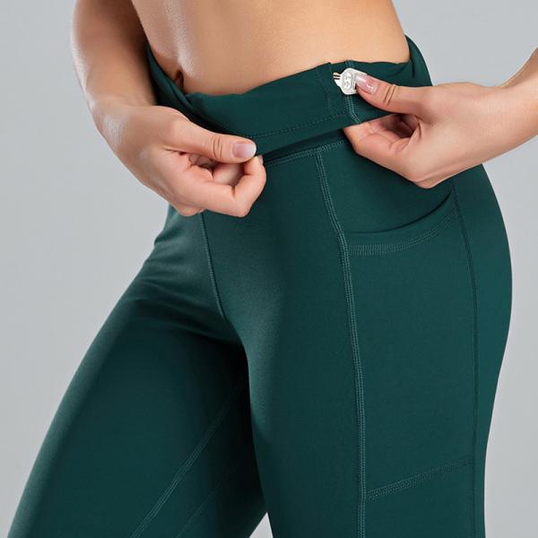 Das caneleiras atléticas altas do Waisted das mulheres positivas do tamanho o STC de nylon do Spandex aprovou