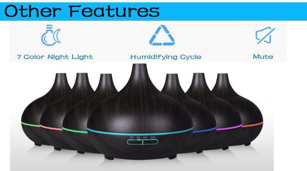 400ml Advanced Ultrasonic Aroma Essential Oil Diffuser Lamp Aromatherapy Electric Air Mist Humidifier Purifier