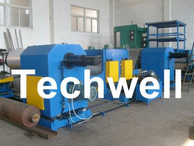Máquina de gravação da bobina de aço compor de Decoiler, do rolo de gravação, da tensão e do Recoiler