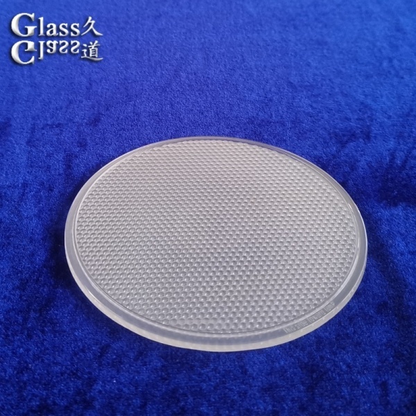 Durable Pressed Sandblasting Glass LED Lens For Lighting Fixtures