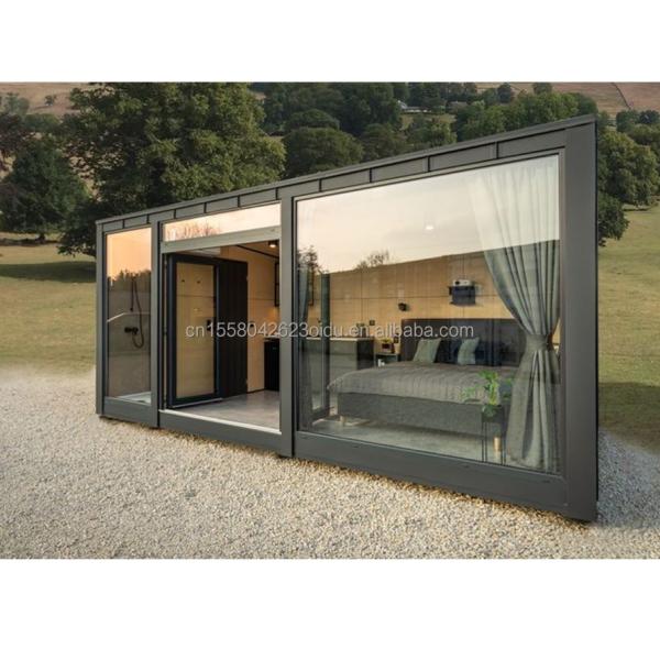 Aluminum Alloy Windows EU 20 FT Prefabricated Steel Container House for Outdoor Living in Residential Forest Tiny Houses