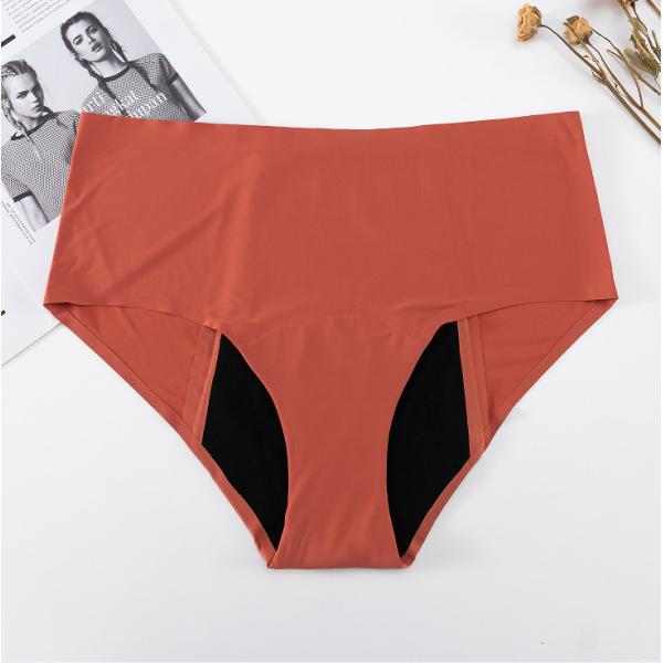 Санитарные многоразовые Knickers трусов периода плюс размер 4 слоя безшовного высокой талии течебезопасное