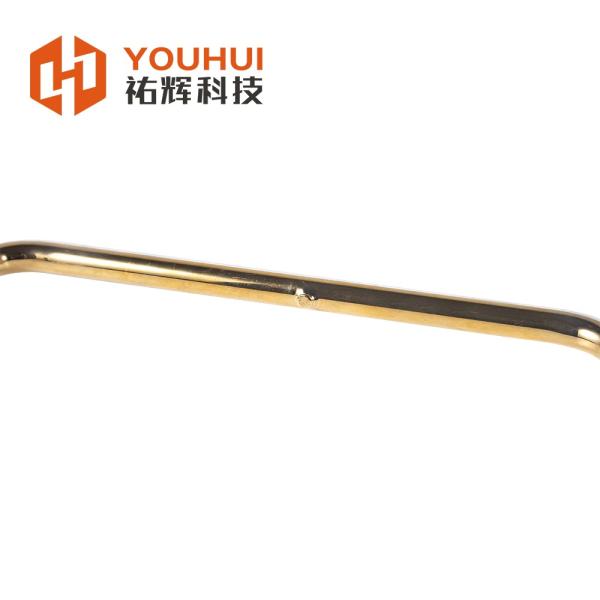 U字型 フラットアングル シングルチューブ 金メッキ ハロゲン加熱ランプ、高フィラメント温度
