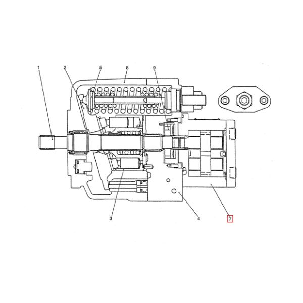Насос низкого давления AP2D18 насоса KOBELCO SK30 гидравлический пилотный PX10V00014F1