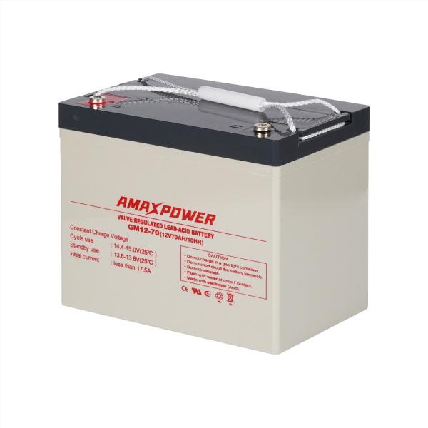 12V 70Ah UPS Backup Battery Deep Cycle Solar Panel Battery VRLA AGM