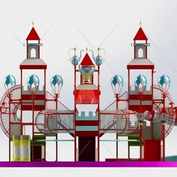 British Court Water Slide House Aqua Park 9m Height 320m2